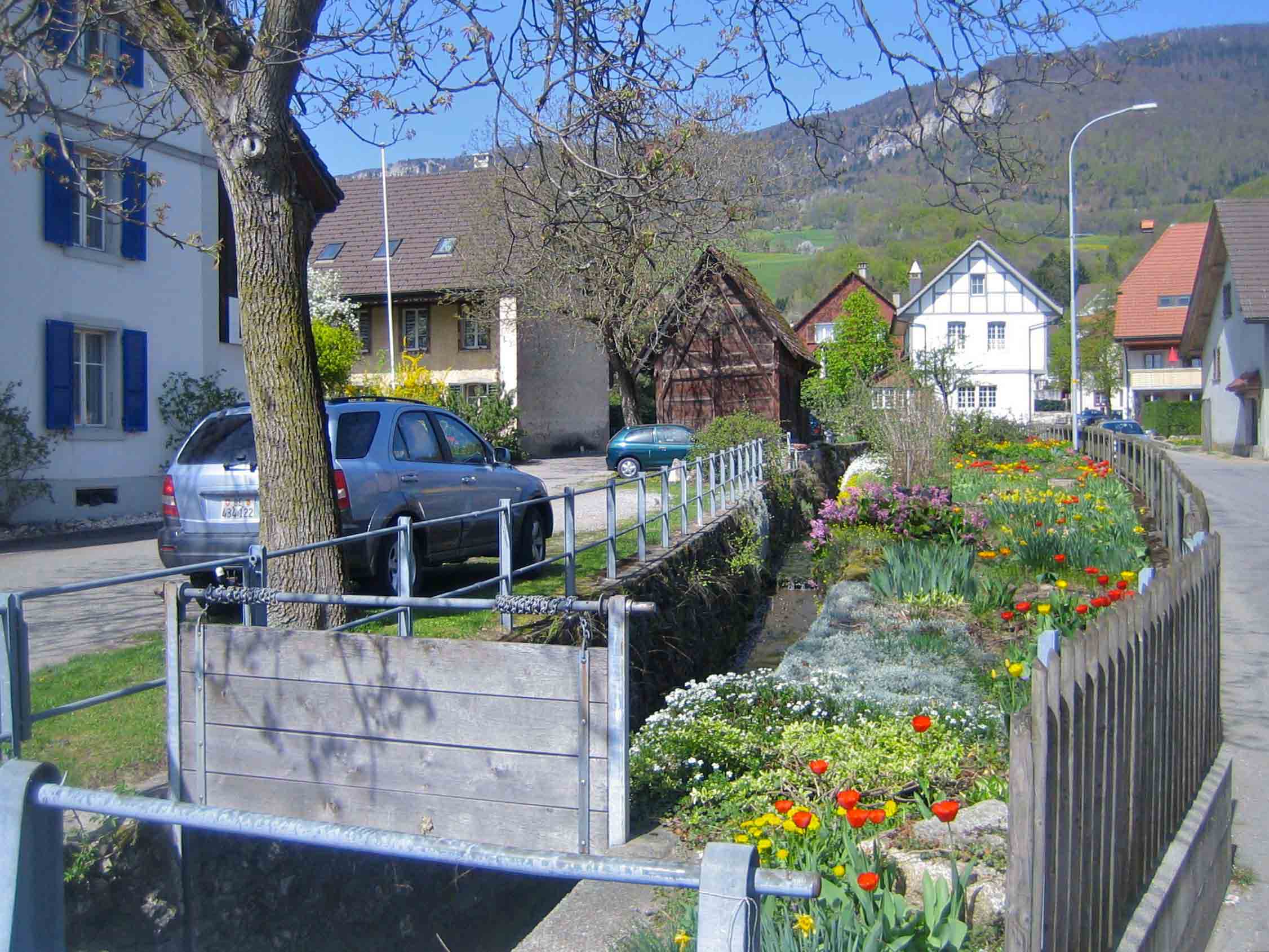 Obeerbipp, Dorfbach, Häuser an der Steingasse